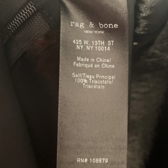 Rag & Bone Collins Twist Front Sleeveless Top Black Size Small Halter Tank Top - Picture 3 of 4